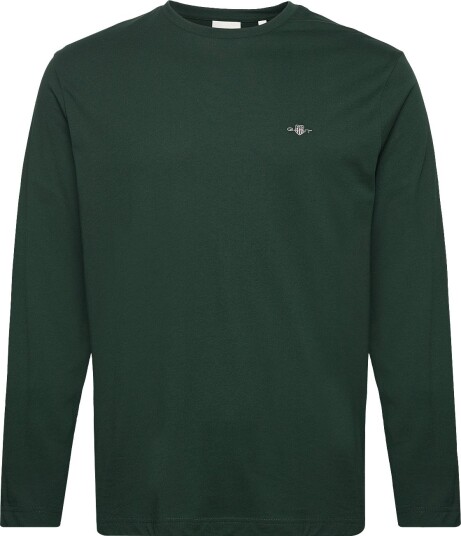 Gant Shield Long Sleeve T Shirt TARTAN GREEN X3XL Gant Shield Long Sleeve T Shirt TARTAN GREEN X3XL