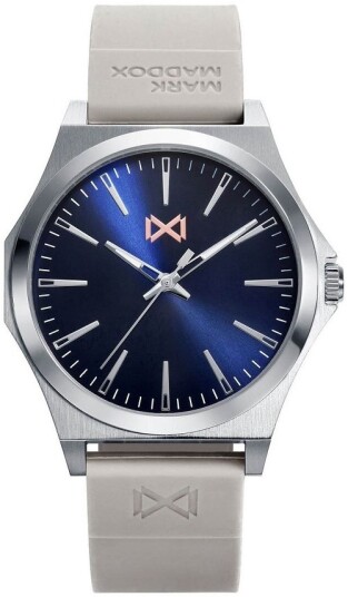 Mark Maddox Herreklokke HC7109 37 Classic Blå/Gummi Ø40 mm