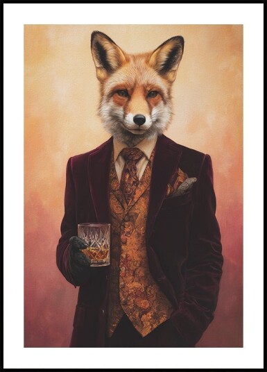 Fox In Velvet Suit Plakat Plakat / 40x50cm Fox In Velvet Suit Plakat Plakat / 40x50cm