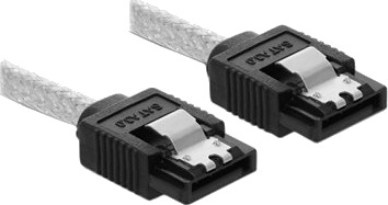 Delock Sata Kabel Serial Ata 150/300/600 Sata R Til Sata R 30 Cm Gjennomsiktig