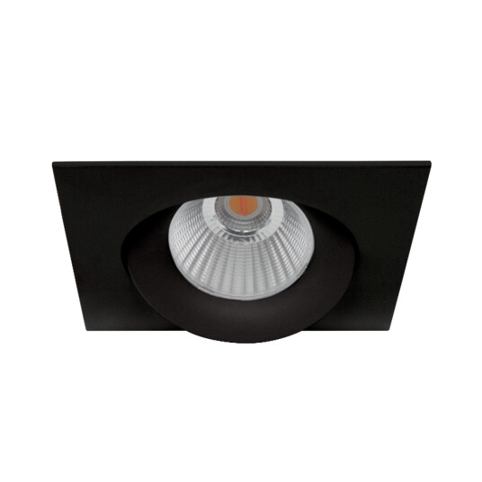 Norlux Cobra 360° Rotatable Square downlight 8W 2000-3000K Dim2Warm - Svart