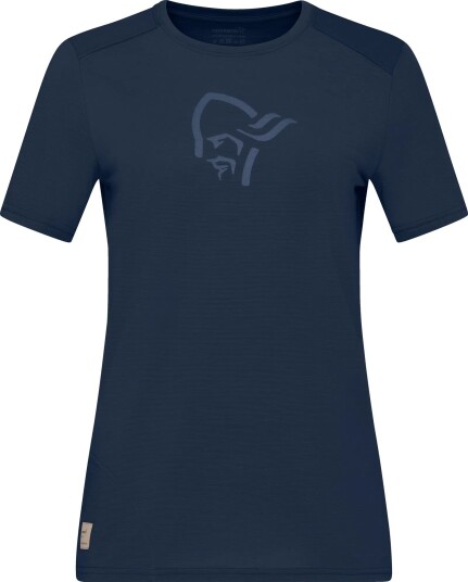 Norrøna Women's Femund Equaliser Merino T- Shirt Indigo Night L, Indigo Night
