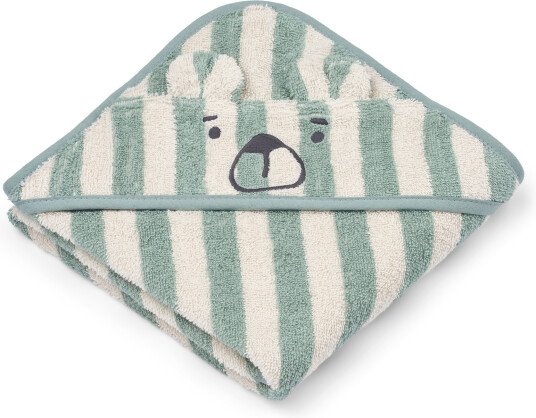 Liewood Albert Hooded Towel Green One Size Liewood Albert Hooded Towel Green One Size