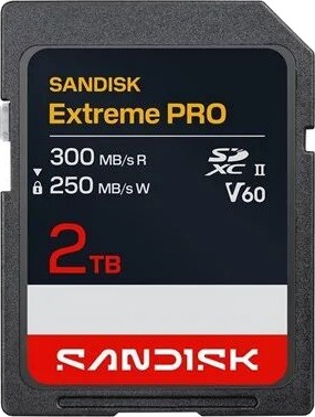 SANDISK Extreme PRO - flash memory card - 2 TB - SDXC UHS-II