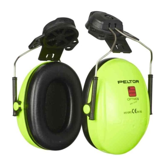 3M Øreklokke Peltor Optime 1 HiVis For hjelm 3M Øreklokke Peltor Optime 1 HiVis For hjelm