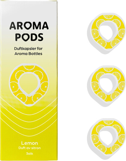 Aroma Pods duftkapsler til flaske sitron 3 stk Aroma Pods duftkapsler til flaske sitron 3 stk