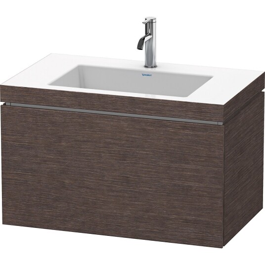 Duravit L-Cube Servantskap m/1 skuff 800x500x480 mm Børstet Mørk Eik
