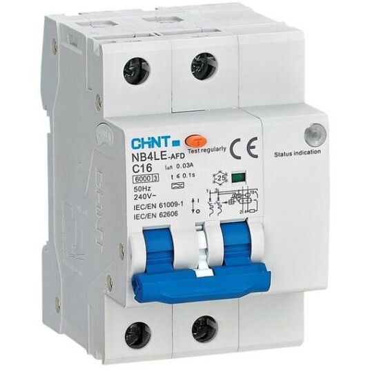Chint Lysbuevern Jordfeilautomat 2 pol 3 modul 25a C kar 30 ma Chint Lysbuevern Jordfeilautomat 2 pol 3 modul 25a C kar 30 ma