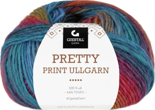 Gjestal Pretty Print Ullgarn 504 Regnbue print Gjestal Pretty Print Ullgarn 504 Regnbue print