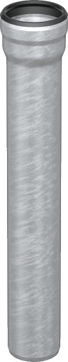 GM X RØR 125X500 MM Galvanized DN125 x L500 mm