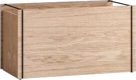 MOEBE Oppbevaringsboks eik 33 x 60 cm Wood, black MOEBE Oppbevaringsboks eik 33 x 60 cm Wood, black