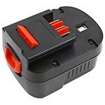 Black & Decker EPC96 batteri (2500 mAh 9.6 V, Sort)