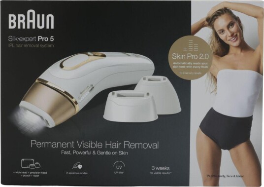 Braun Silk-expert Pro 5 IPL H??rfjerner Hvit/Gull