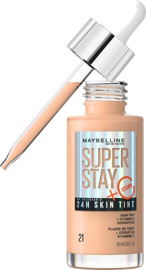 Maybelline Superstay 24H Skin Tint Foundation #21 med Vitamin C for sensitiv hud