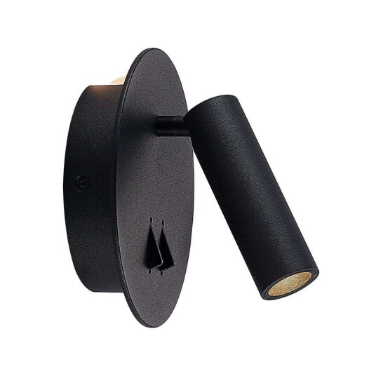 Lucande Magya LED-vegglampe svart 2 lyskilder rund Lucande Magya LED-vegglampe svart 2 lyskilder rund
