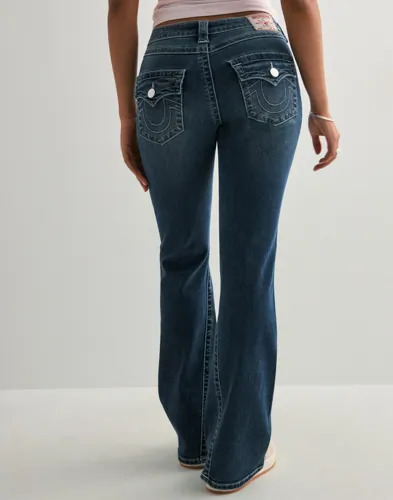 True Religion Blå Joey Low Rise FLAP_