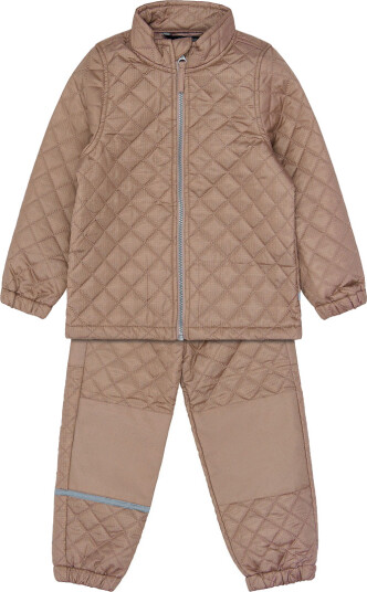 Mikk line X Kids world Termosett Ginger Snap Mikk line 1 år (80) Termoklær Beige Brun