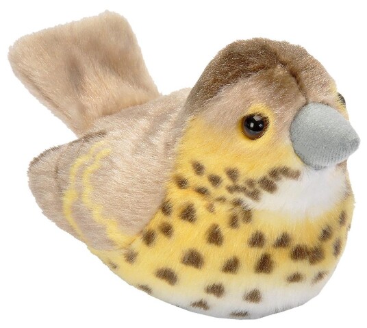 Wild Republic Bamse med ekte fuglelyder ??? 13 cm ??? Sangdrossel Wild Republic Bamse med ekte fuglelyder ??? 13 cm ??? Sangdrossel
