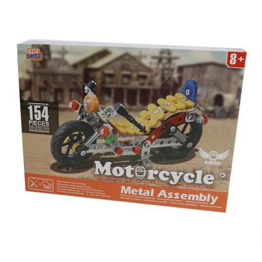 Byggesett i Metall 154 deler Motorsykkel