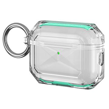 AirPods Pro 3 tofarget mykt TPU beskyttelsesetui grønn/transparent