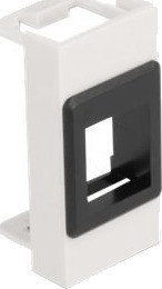 Delock Easy 45 Kjernemodulholder 1 Modul Svart Hvit