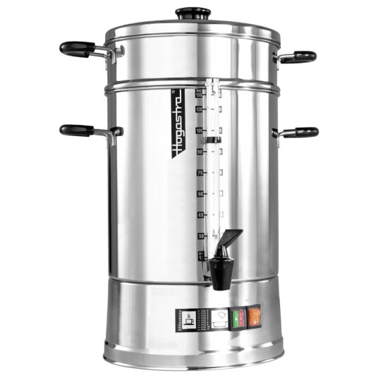 Hogastra Kaffebrygger CNS-130; 16.5l, 28x57 cm (ØxH); Sølvfarge/Svart