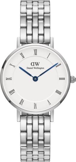 Daniel Wellington DW Watch Petite Roman Numerals 5-Link Silver 28mm Daniel Wellington DW Watch Petite Roman Numerals 5-Link Silver 28mm
