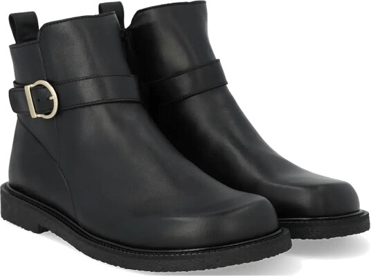 ANGULUS Booties Flat With Zipper Black 37