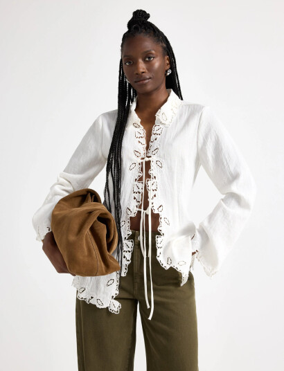 Lindex Blouse Gunhild White XS