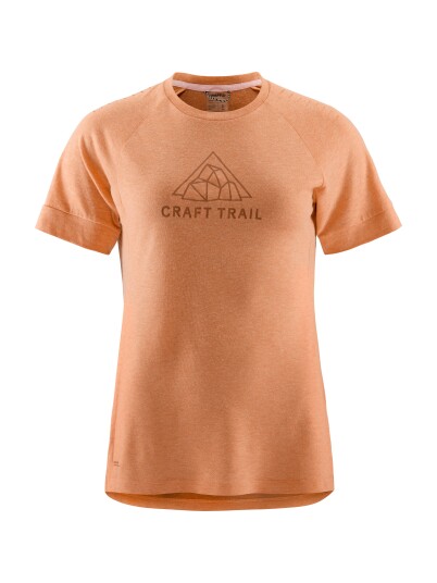 Craft Women's Adv Trail Wool Short Sleeve Tee Cliff Melange M, Cliff Melange