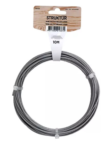 Wire Fz/pvc 10m ø2/3mm