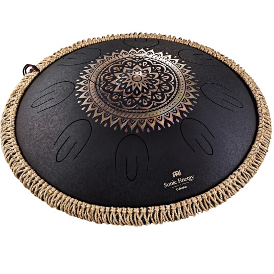 Meinl Sonic Energy Ostd1bke Octave Steel Tongue Drum, D Kurd, Engr. Floral. Svart