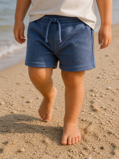 Joha Shorts "Cotton rib" Blue Joha Shorts "Cotton rib" Blue
