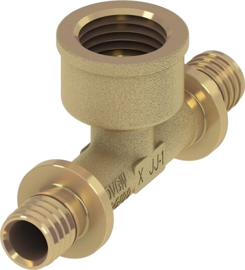Tece T-Stykke I Messing Gw 16Mm X 1/2" X 16Mm 769516