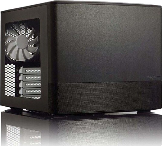 Fractal Design Node 804 Mini Tower Kabinett med Vindu i Svart Aluminium
