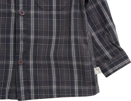 En Fant Skjorte I Velour Og Kordfløyel Balsam Green (74 / 9 mnd)
