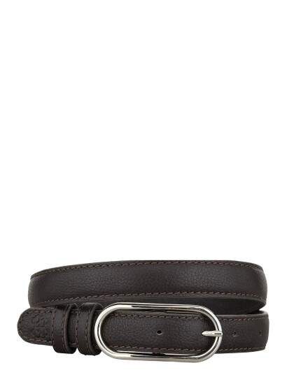 Becksöndergaard Grain Nola Leather Belt - Brown - XS/S Becksöndergaard Grain Nola Leather Belt - Brown - XS/S
