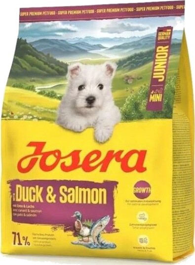 Josera Mini Junior Duck & Salmon Tørrfôr Til Hund 3 kg Josera Mini Junior Duck & Salmon Tørrfôr Til Hund 3 kg