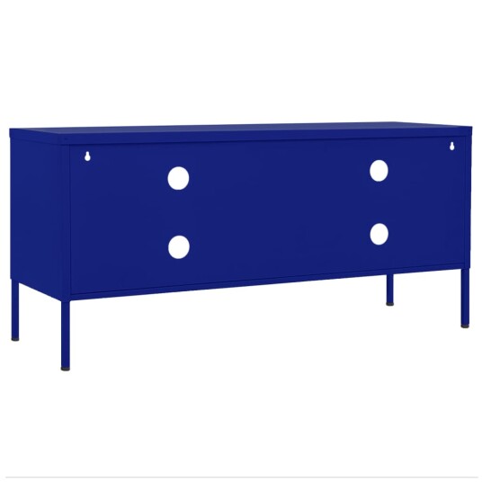 vidaXL TV-benk marineblå 105x35x50 cm stål