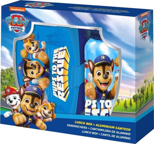 Paw Patrol Matboks og Drikkeflaske Sett - 500ml Paw Patrol Matboks og Drikkeflaske Sett - 500ml