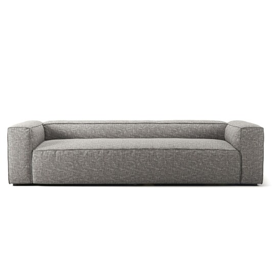 Decotique Grand 3 Seter Sofa Marble Grey