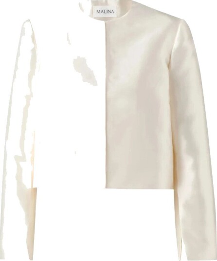 Malina Ruthie Cropped Long Sleeve Blouse Cream S Malina Ruthie Cropped Long Sleeve Blouse Cream S