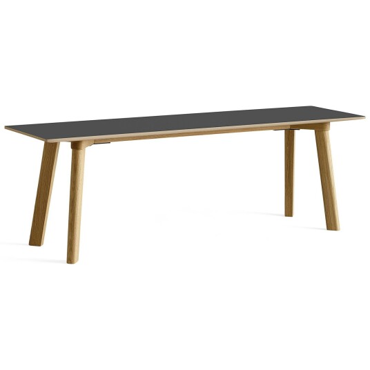 Hay CPH Deux 215 2.0 Benk 140 cm Sort / Vannbasert Lakkert Eik