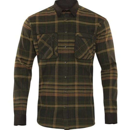 Härkila Pajala skjorte Green/Brown XL