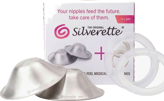 Silverette Kit med brystknoppbeskyttere og silikonring 1 stk. Silverette Kit med brystknoppbeskyttere og silikonring 1 stk.