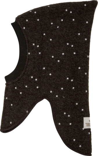 Huttelihut Dark Brown Melange Elefantlue All Over Emb. Ull 48/0 12 mdr