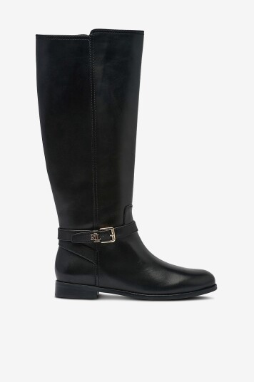Ralph Lauren Lauren Støvler Burnished Calf brooke Tll 2 bo tal Svart Ralph Lauren Lauren Støvler Burnished Calf brooke Tll 2 bo tal Svart