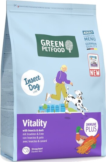 Green Petfood Tørrfôr Dog Vitality Med Insekter & And 3 kg Green Petfood Tørrfôr Dog Vitality Med Insekter & And 3 kg