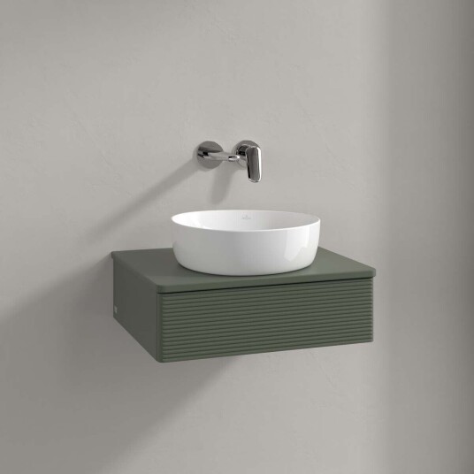 Villeroy & Boch Antao Servantskap med 1 skuff 60x50x19 cm u/lys Grønn Matt
