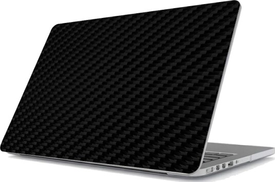Klistremerke Macbook deksel Svart karbon